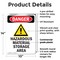 Signmission GHS Hazardous Material Danger Sign, Plastic, 10in W x 14in L, 2PK OS-2PACK-DS-P-1014-V-2024 - alternate 7